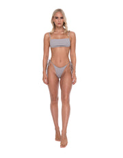 Capri Bikini Top in Grey