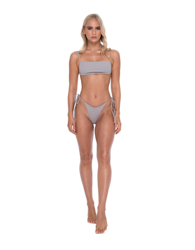 Capri Bikini Top in Grey